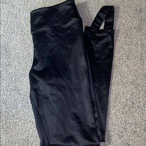 Shiny finish nylon/spandex stirrup pants size M